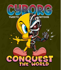 Ciborg Piolín Vector